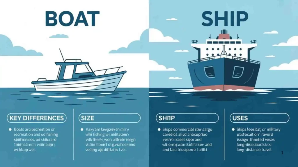 Boat vs Ship Comparison Table