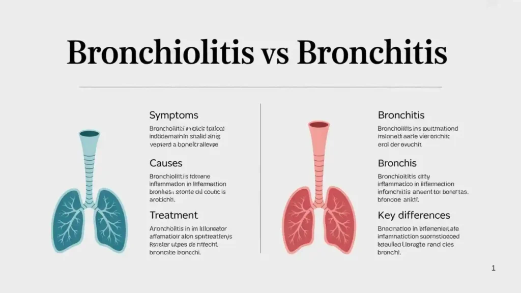 Bronchiolitis vs Bronchitis: Key Differences Explained