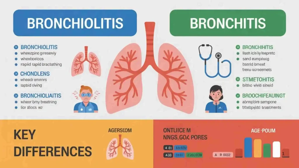 Bronchiolitis vs Bronchitis Comparison Table