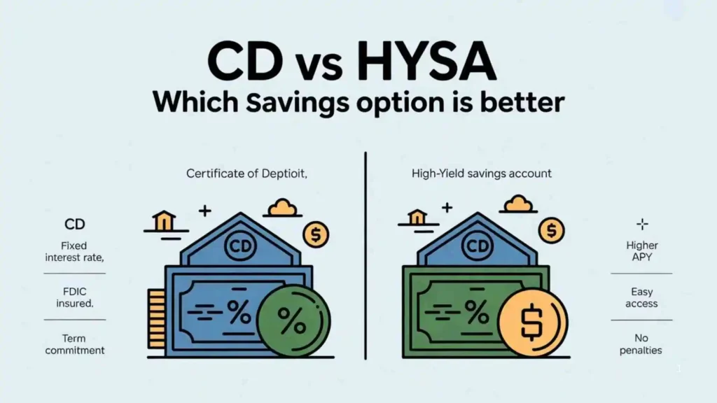 CD vs HYSA Comparison Table