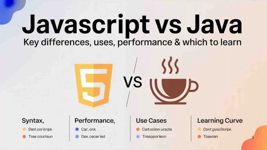 JavaScript vs Java: Key Differences Explained
