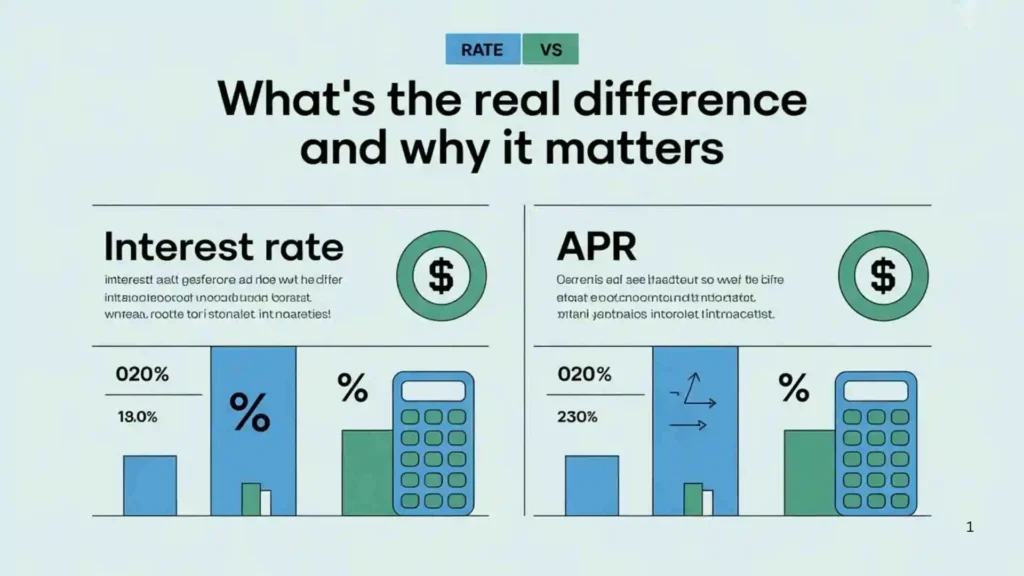 Key Differences Between Rate and APR