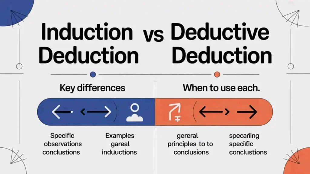 Key Differences Between Induction and Deduction
