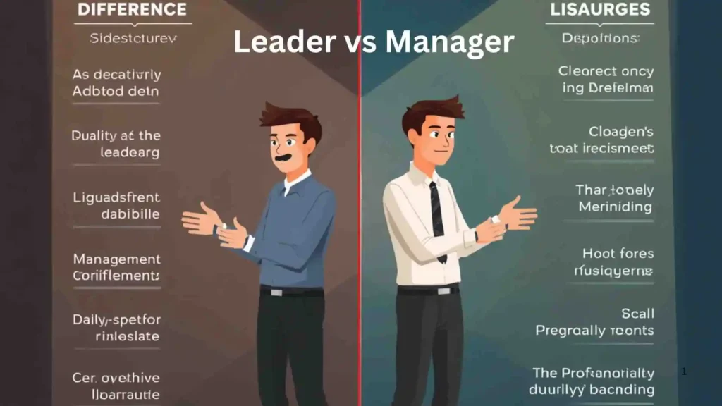 Key Differences Between a Leader and a Manager